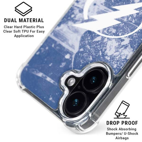 NHL Tampa Bay Lightning Frozen iPhone 16 Clear Case